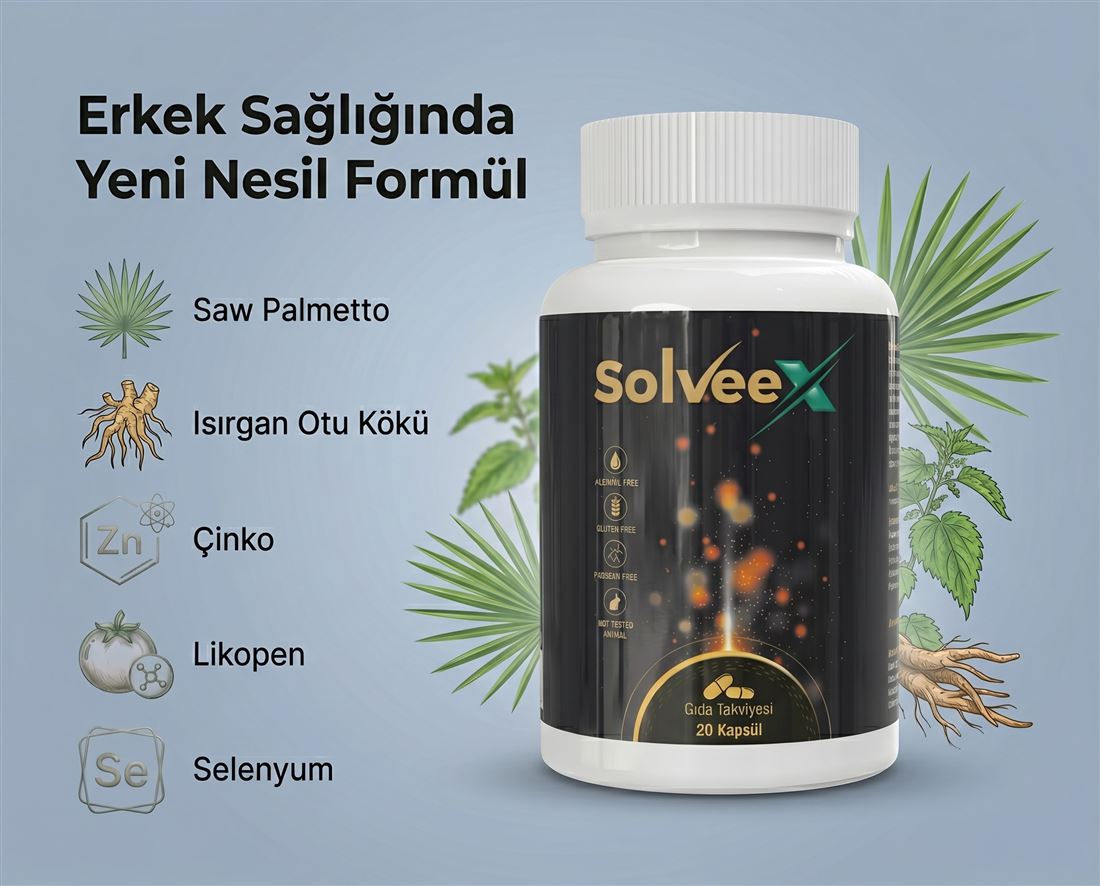 Solveex — Erkek sağlığında bitkisel formül